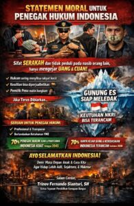Statemen Pesan Moral Untuk Penegak Hukum Indonesia