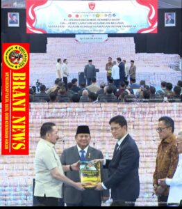 Presiden Prabowo Saksikan Kejaksaan Agung Penyerahan Uang 11 Triliyun Hasil Kerja Satgas PKH