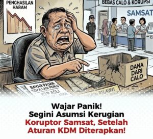 Segini Kerugian Koruptor Samsat, Setelah Aturan KDM Diterapkan,Tikus Tikus Berseragam Kelojotan