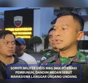 Kodim 0201 Medan Jadi Sasaran Demo Mahasiswa Tolak Militerisme di Ruang Sipil